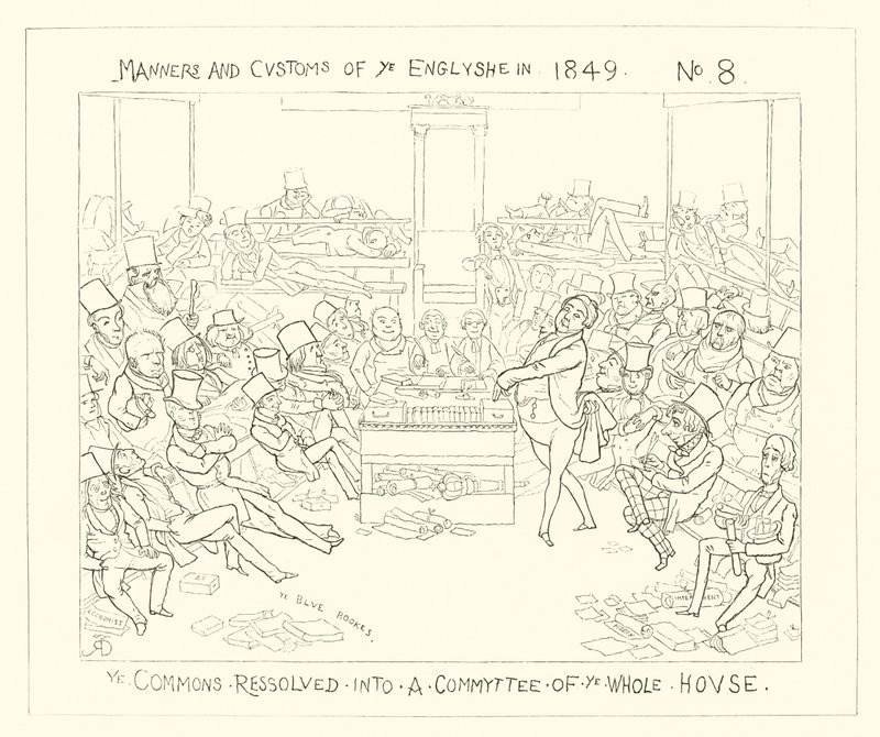 The Commons Resolved into a Committee of the Whole House by Richard Doyle