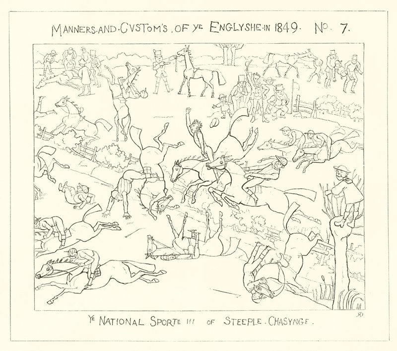 The National Sport of Steeple Chasing by Richard Doyle