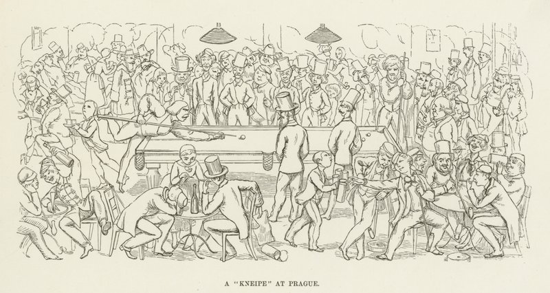A Kneipe at Prague by Richard Doyle