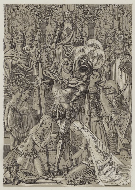 First Knight of the Garter by Richard Doyle