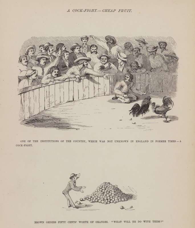Page from The American Tour of Messrs Brown, Jones and Robinson by Richard Doyle