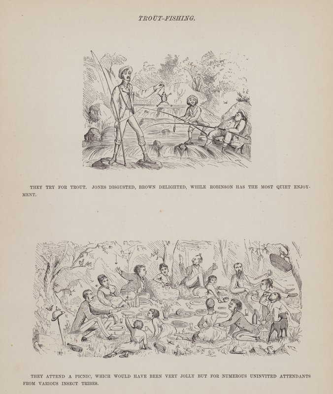 Page from The American Tour of Messrs Brown, Jones and Robinson by Richard Doyle