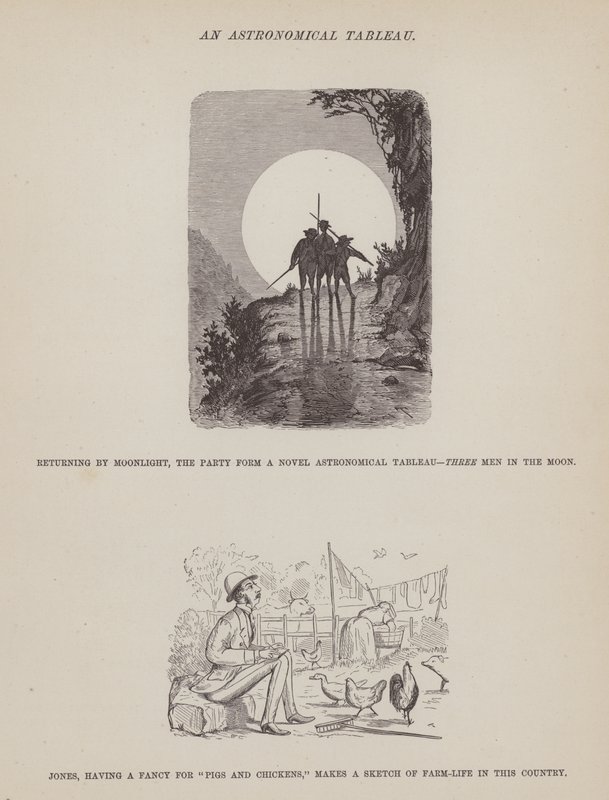 Page from The American Tour of Messrs Brown, Jones and Robinson by Richard Doyle