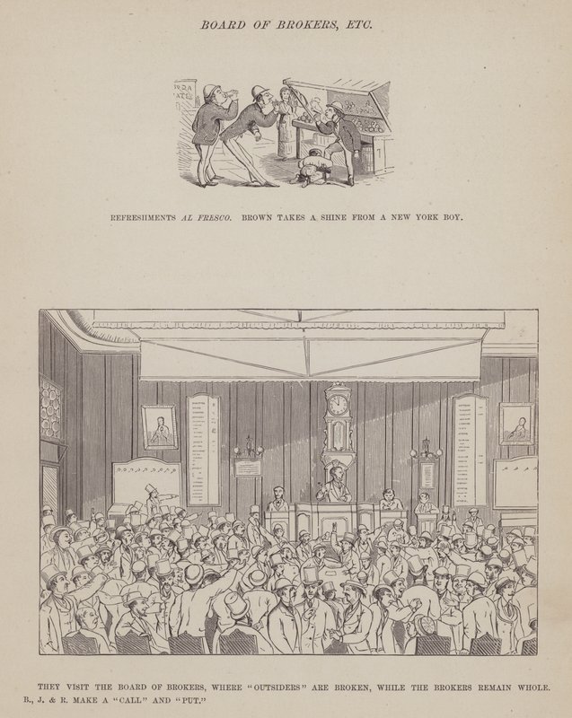 Page from The American Tour of Messrs Brown, Jones and Robinson by Richard Doyle