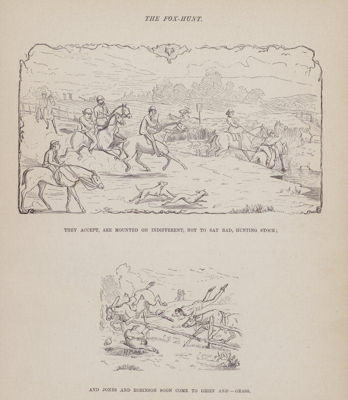 Page from The American Tour of Messrs Brown, Jones and Robinson by Richard Doyle