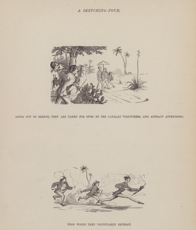 Page from The American Tour of Messrs Brown, Jones and Robinson (engraving) by Richard Doyle