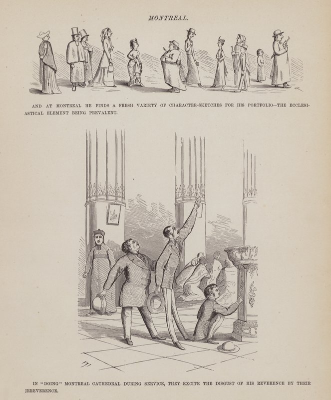 Page from The American Tour of Messrs Brown, Jones and Robinson by Richard Doyle