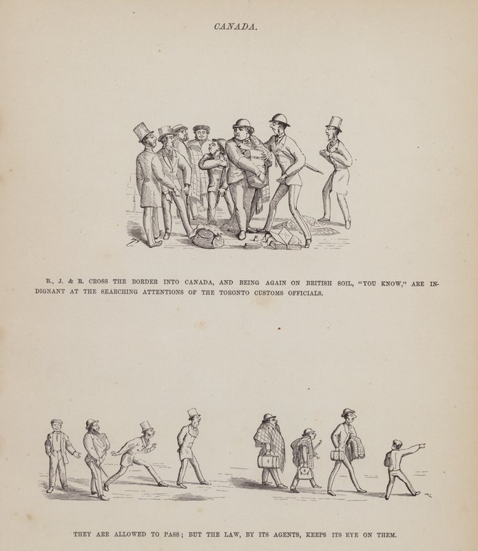 Page from The American Tour of Messrs Brown, Jones and Robinson by Richard Doyle
