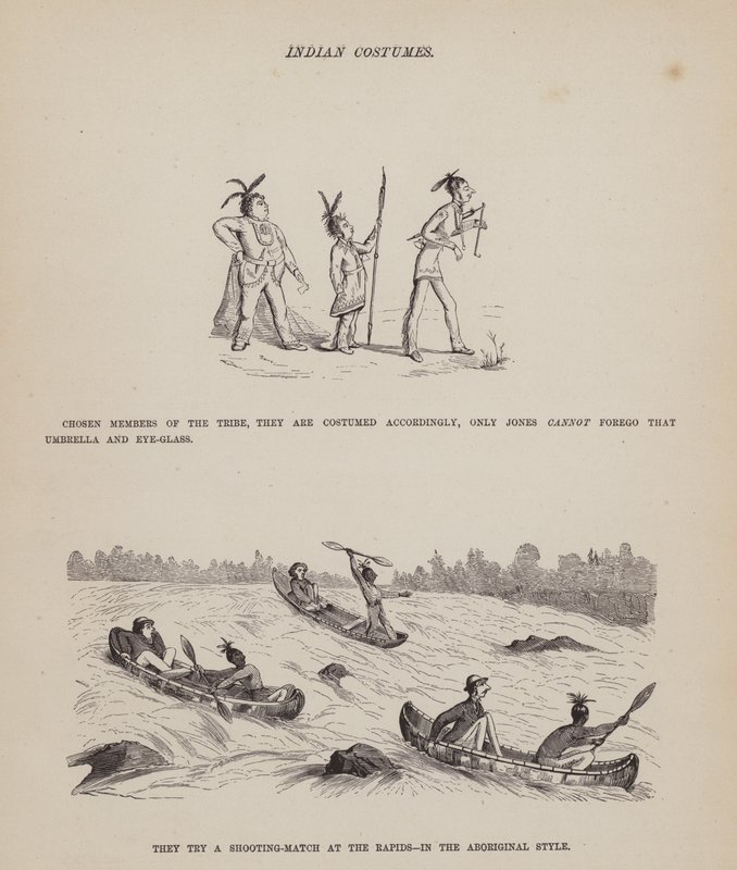 Page from The American Tour of Messrs Brown, Jones and Robinson by Richard Doyle