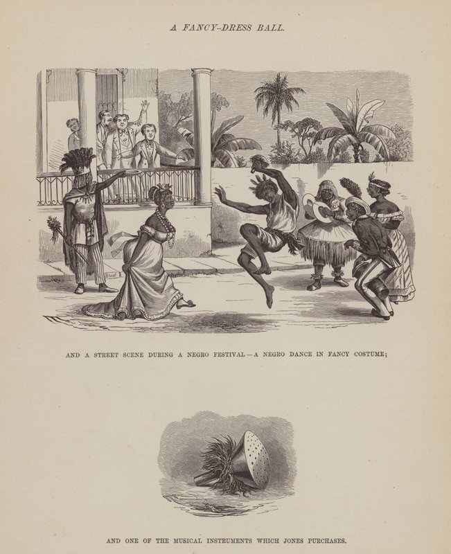 Page from The American Tour of Messrs Brown, Jones and Robinson by Richard Doyle