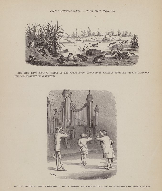 Page from The American Tour of Messrs Brown, Jones and Robinson by Richard Doyle