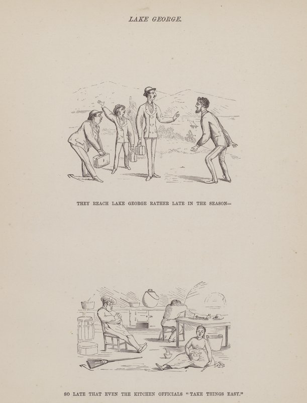Page from The American Tour of Messrs Brown, Jones and Robinson (engraving) by Richard Doyle