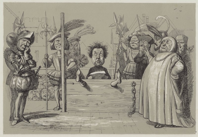 Perkin Warbeck reading his confession by Richard Doyle