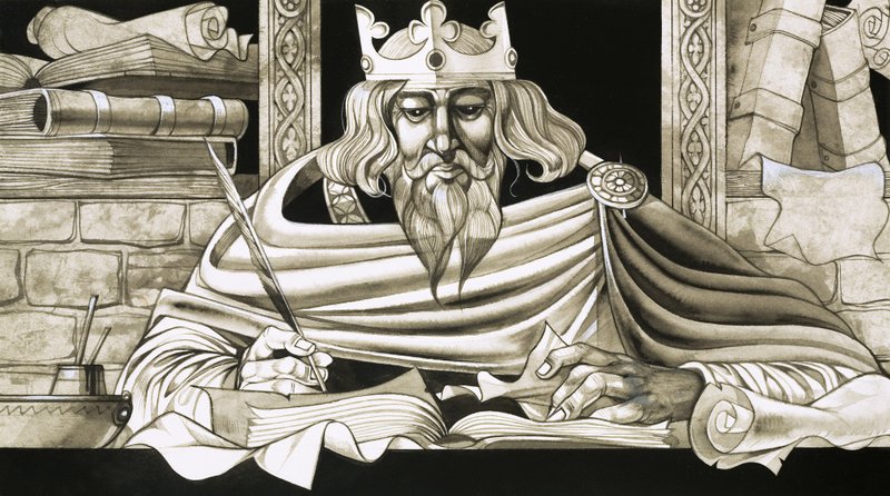 King Alfred Was a Keen Scholar by Richard Hook