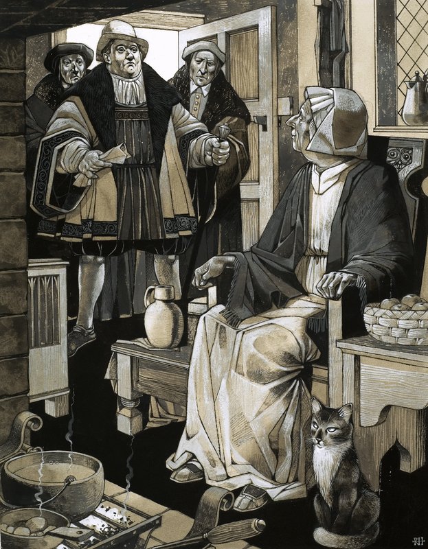 Mother Shipton welcomes three guests by Richard Hook
