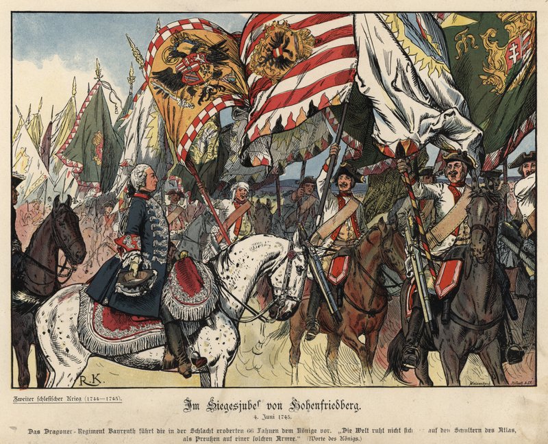 Celebrating the Victory at the Battle of Hohenfriedeberg by Richard Knoetel