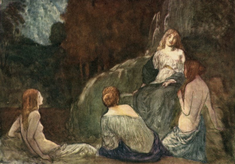 Where the Rude Axe, with Heaved Stroke, Was Never Heard the Nymphs to Daunt by Robert Anning Bell