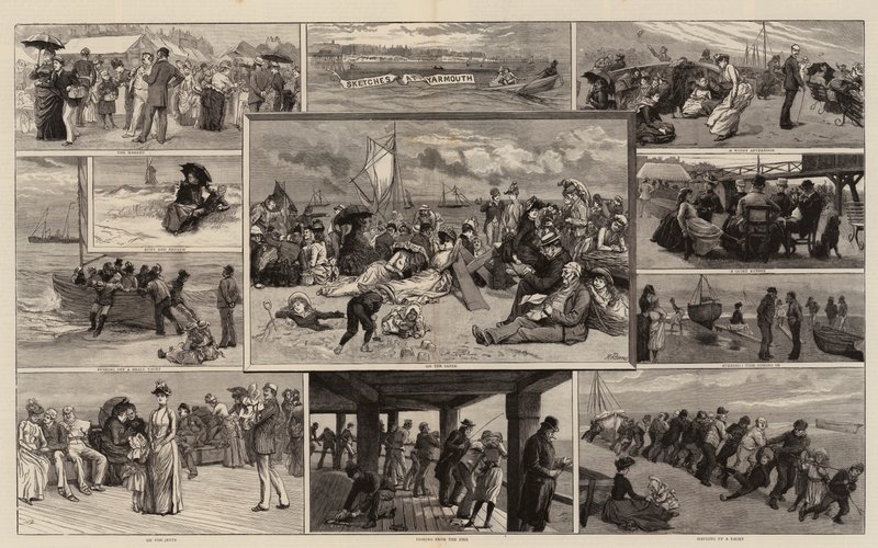 Sketches at Yarmouth by Robert Barnes