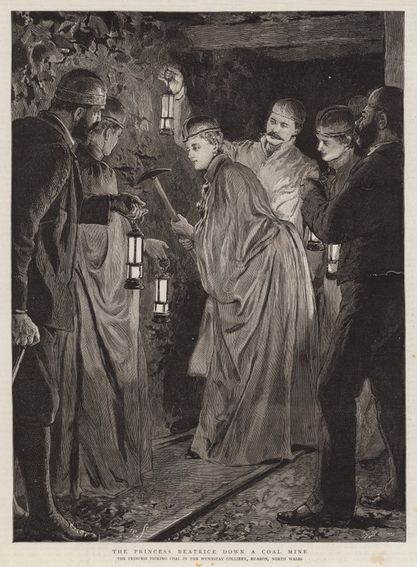 The Princess Beatrice down a Coal Mine by Robert Barnes