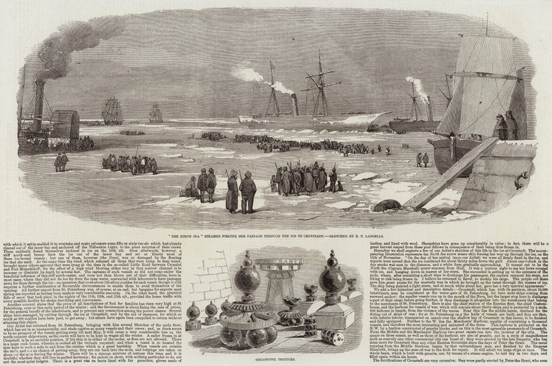 The Ice at Cronstadt and Sebastopol Trophies by Robert Thomas Landells