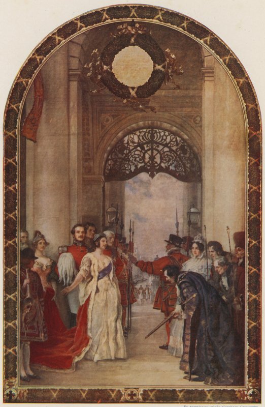 Opening of the Royal Exchange by Queen Victoria, London, 1844 by Robert Walker Macbeth