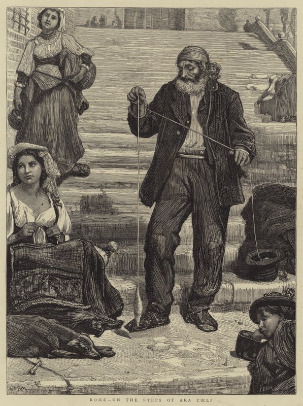 Rome, on the Steps of Ara Coeli by Robert Walker Macbeth