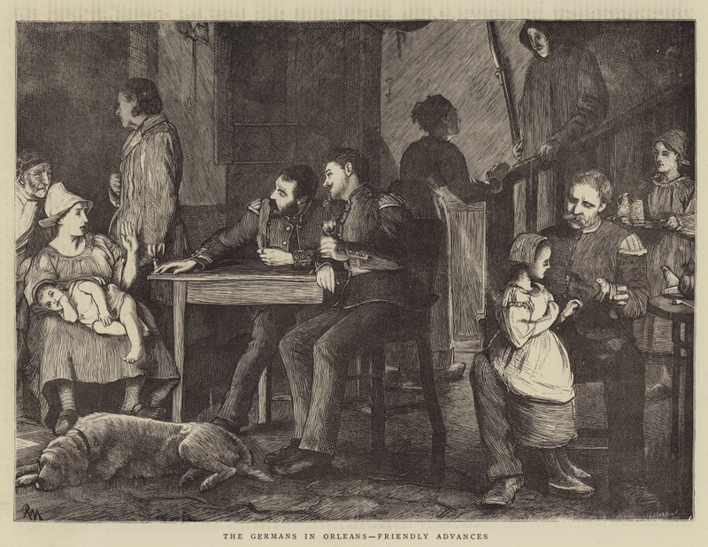 The Germans in Orleans, Friendly Advances by Robert Walker Macbeth
