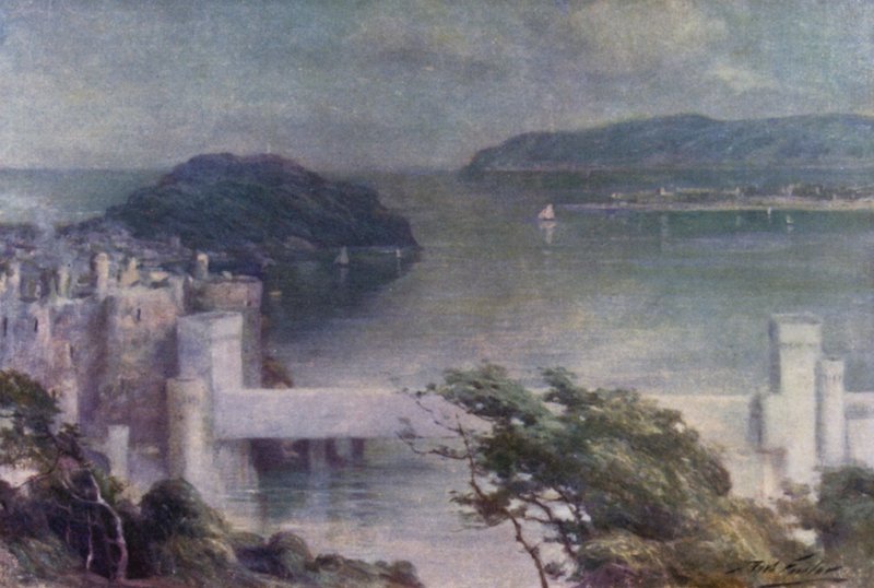 Conway from Benarth, Early Morning by Robert (after) Fowler