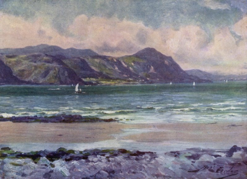 Distant View of Penmaenmawr, Early Morning Light by Robert (after) Fowler