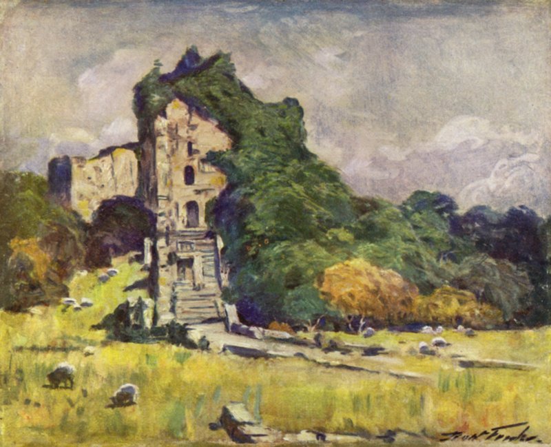 Old Castle Keep, Cardiff by Robert (after) Fowler