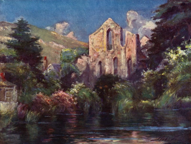 Valle Crucis Abbey by Robert (after) Fowler