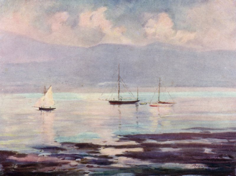 Yachts, Anglesey Coast by Robert (after) Fowler
