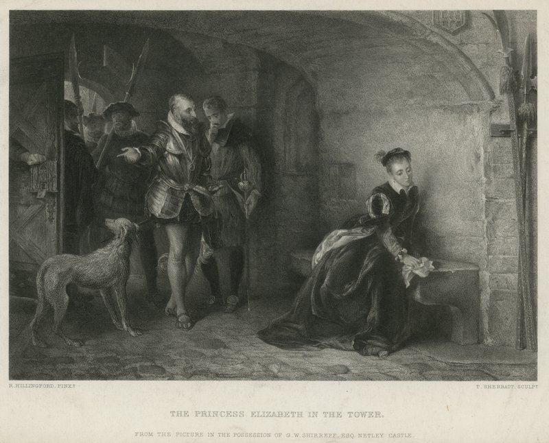 The Princess Elizabeth in the Tower by Robert Alexander Hillingford