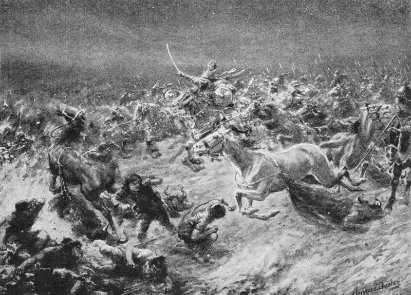 Defeat of the White Huns by Anushirwan in AD 560 by Robert Ambrose Dudley