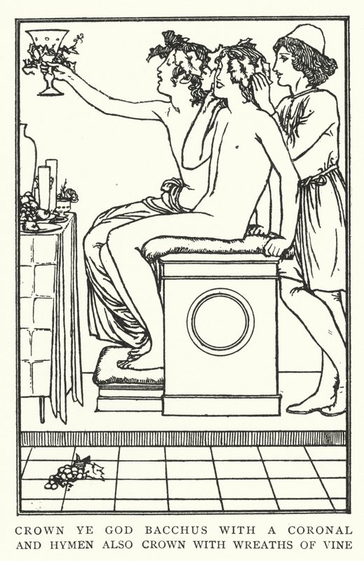 Crown Ye God Bacchus with a Coronal, and Hymen Also Crown with Wreaths of Vine by Robert Anning Bell