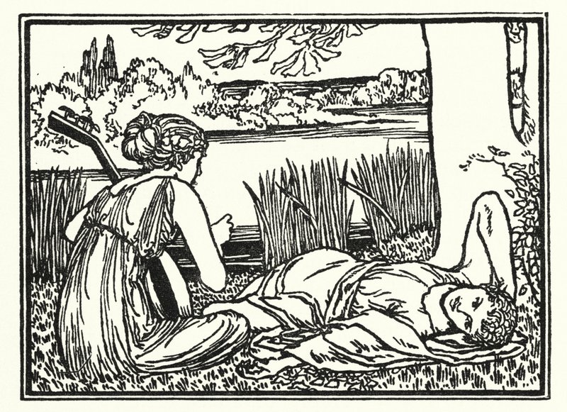 Illustration for Poems by John Keats: Endymion by Robert Anning Bell