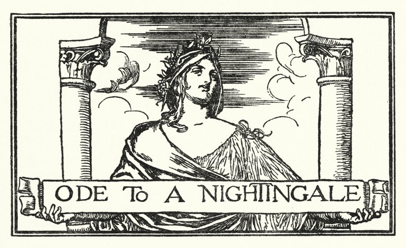 Illustration for Poems by John Keats: Ode To A Nightingale by Robert Anning Bell
