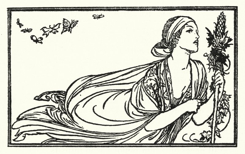 Illustration for Poems by John Keats: Sleep And Poetry by Robert Anning Bell