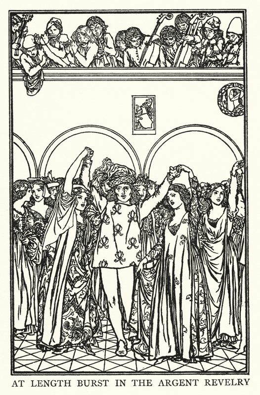 Illustration for Poems by John Keats: The Eve of St Agnes by Robert Anning Bell