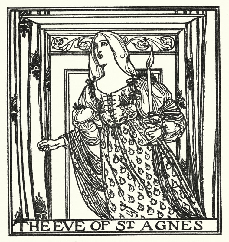 Illustration for Poems by John Keats: The Eve of St Agnes by Robert Anning Bell