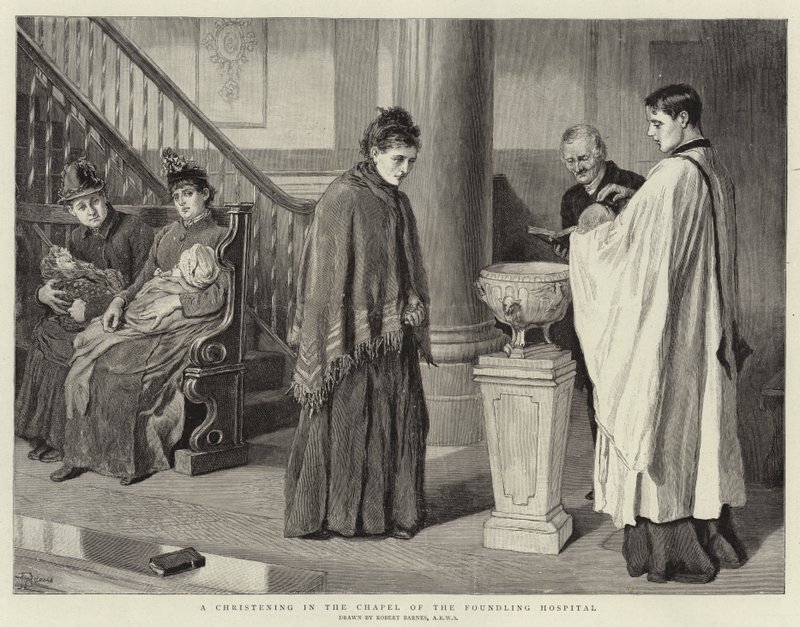 A Christening in the Chapel of the Foundling Hospital by Robert Barnes