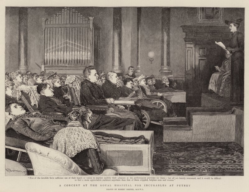 A Concert at the Royal Hospital for Incurables at Putney by Robert Barnes