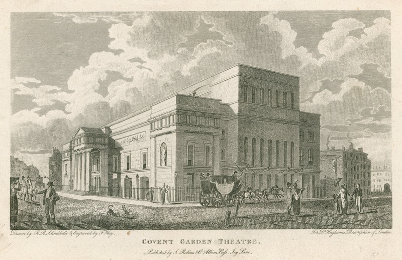 Covent Garden Theatre, Westminster, London by Robert Blemell Schnebbelie
