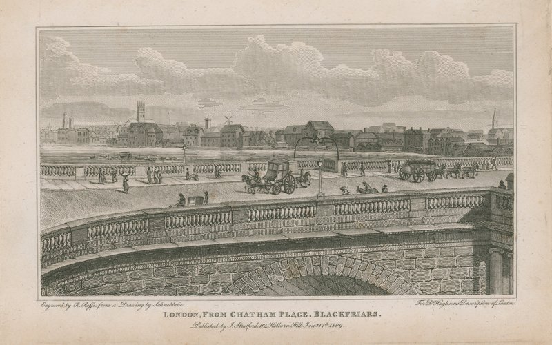 London, from Chatham Place, Blackfriars by Robert Blemell Schnebbelie