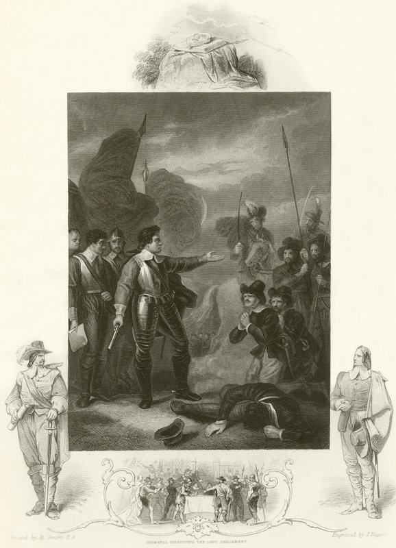 Cromwell suppressing the mutiny in the army by Robert Smirke