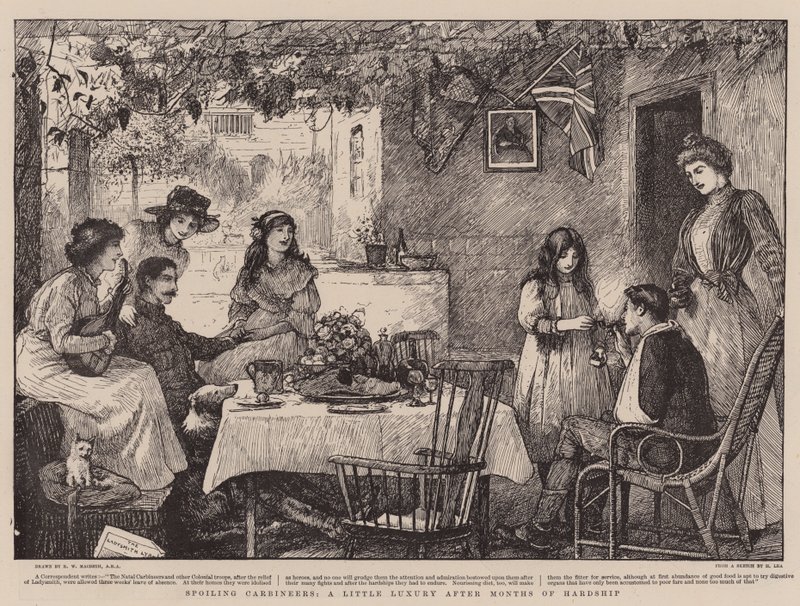 Spoiling Carbineers, a Little Luxury after Months of Hardship by Robert Walker Macbeth