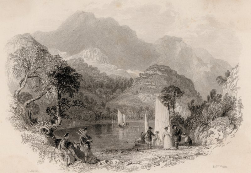 Pass of the Trossachs, Loch Katrine, Scotland by Robert Wallis