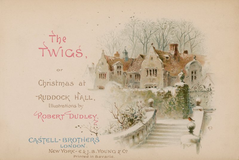Illustration for The Twigs or Christmas at Ruddock Hall by Robert after Dudley