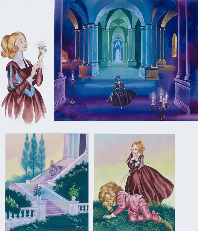 Illustrations for Beauty and the Beast by Ron Embleton
