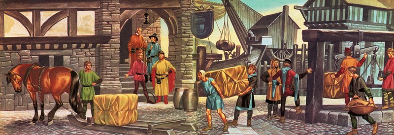 In the Days of Our Forefathers: A Roaring Trade in Wool by Ron Embleton